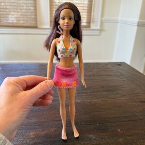 Barbie Friend Brown Hair with Burgandy, Brown Eyes
